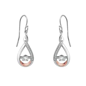 Clogau Eternity Dancing Sterling Silver White Topaz Earrings D