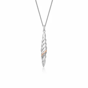 Clogau Lover's Twist Sterling Silver Pendant D