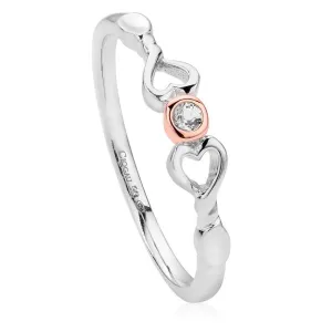 Clogau Lovespoon Sterling Silver Affinity Stacking Ring