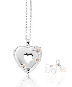 Clogau Pendant Heart Inner Charm Gift Set Silver