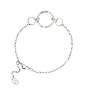 Clogau Ripples Triple Circle Sterling Silver White Topaz Bracelet D
