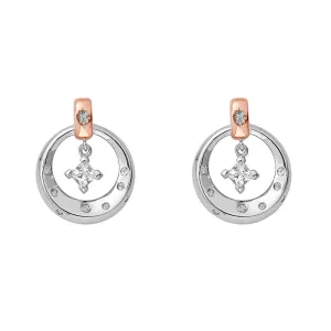 Clogau Stars Of The Llyn Peninsula Sterling Silver Topaz Drop Earrings D