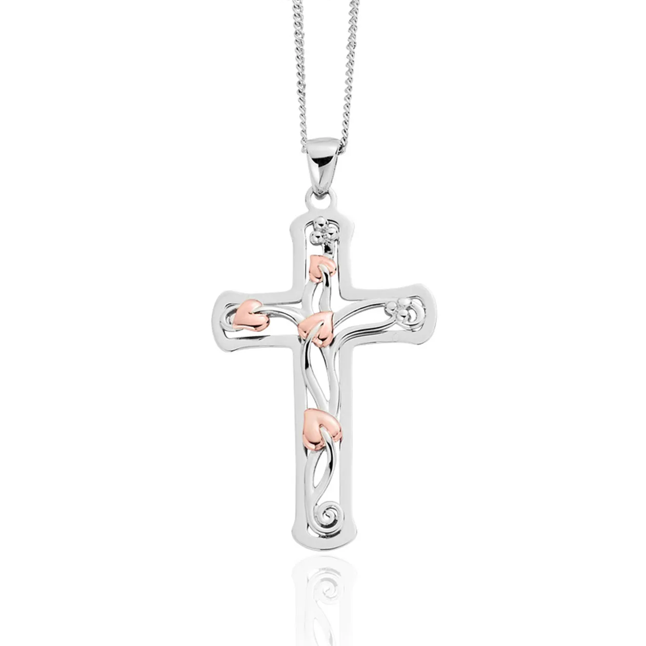 Clogau Tree of Life Cross Silver Pendant