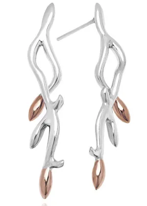 Clogau Tree of Life Eden Silver Long Stud Earrings D
