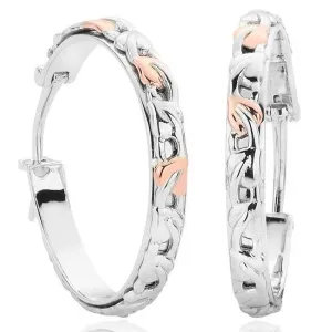 Clogau Tree Of Life Sterling Silver Hoop Earrings D