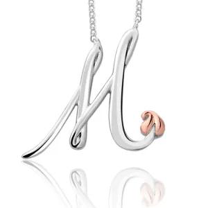 Clogau Tree of Life Sterling Silver Initials Letter M Necklace D