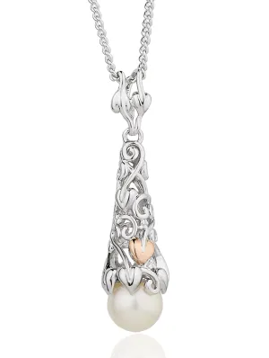 Clogau Tree Of Life Sterling Silver Rose Gold Pearl Necklace