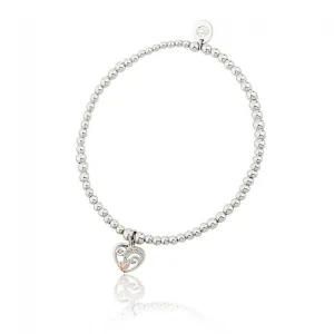 Clogau Tree Of Life Sterling Silver Vine Heart Bracelet