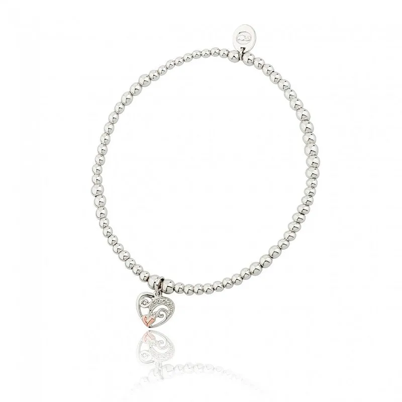 Clogau Tree Of Life Sterling Silver Vine Heart Bracelet