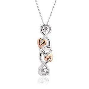 Clogau Tree of Life Sterling Silver White Topaz Necklace D