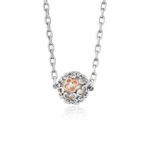 Clogau Tudor Court Spherical Pearl Sterling Silver Necklace D