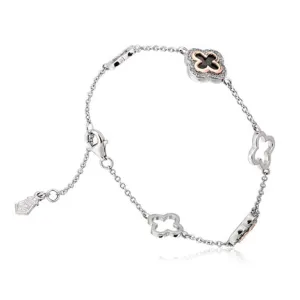Clogau Tudor Court Sterling Silver 9ct Rose Gold Bracelet