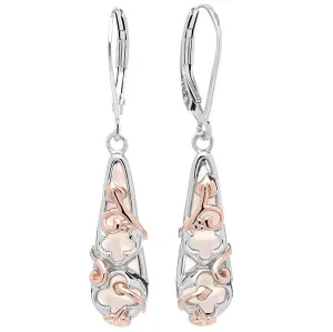 Clogau Tudor Court Sterling Silver and Mother Of Pearl Earrings D