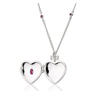 Clogau Two Queens Ruby Heart Locket