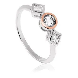Clogau Welsh Royalty Anniversary White Topaz Ring D