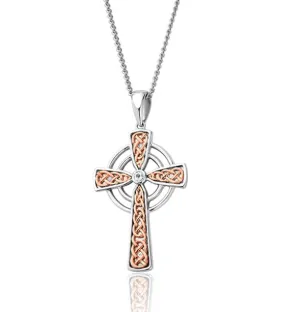 Clogau Welsh Royalty Sterling Silver Cross Pendant