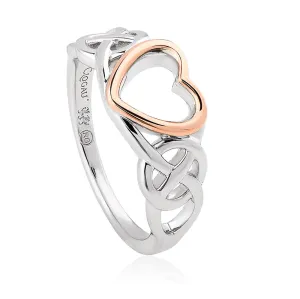 Clogau Welsh Royalty Sterling Silver Heart Ring