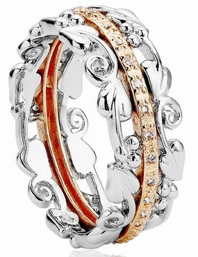 Clogau Am Byth Sterling Silver Ring N