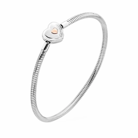 Clogau Cariad Milestones Sterling Silver Heart 21cm Bracelet D