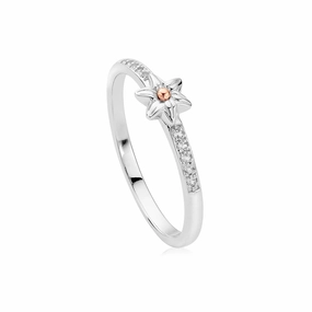 Clogau Daffodil Sterling Silver Stacking Ring