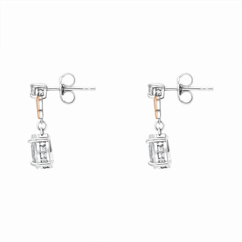Clogau Kensington Fife Tiara Sterling Silver Drop Earrings D