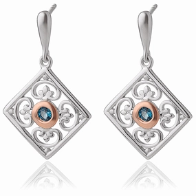 Clogau Kensington Palace Silver Drop Earrings