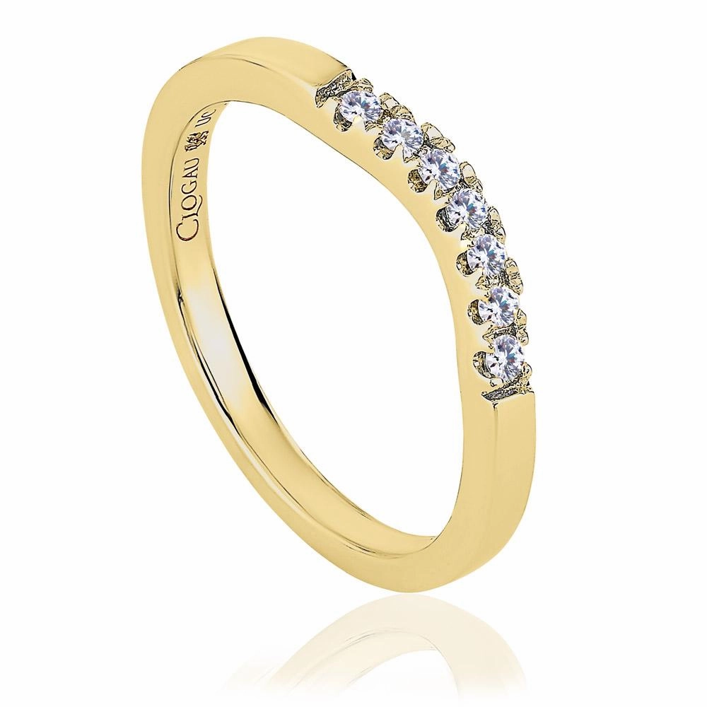 Clogau Past Present Future 18ct Yellow Gold 0.14ct Diamond Wedding Ring