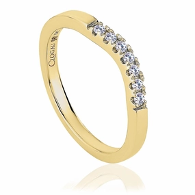 Clogau Past Present Future 18ct Yellow Gold 0.14ct Diamond Wedding Ring