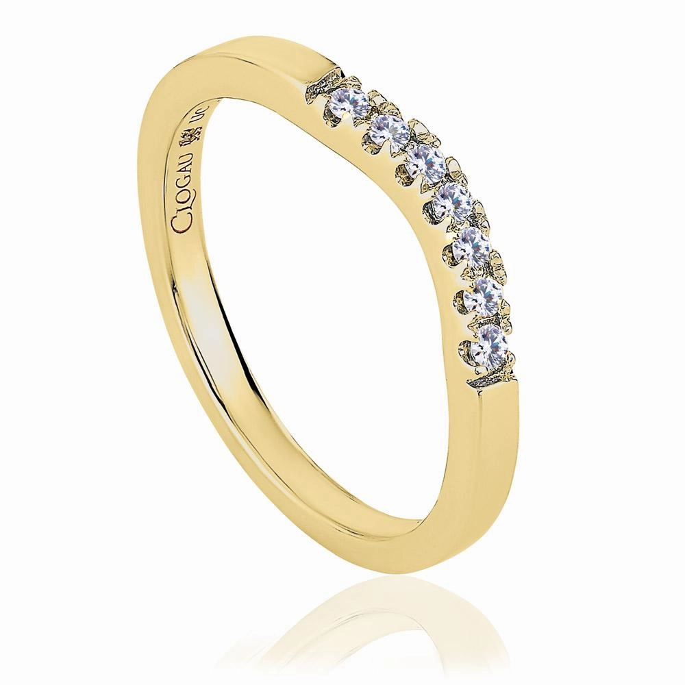 Clogau Past Present Future 18ct Yellow Gold 0.14ct Diamond Wedding Ring