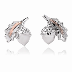 Clogau Royal Oak Sterling Silver Acorn Stud Earrings