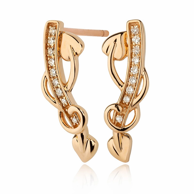 Clogau Tree of Life 1854 18ct Yellow Gold Diamond Earrings