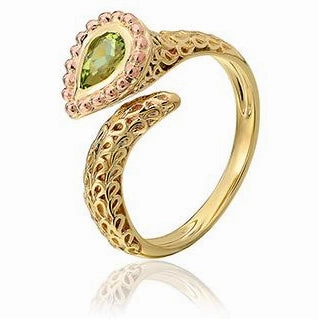 Clogau Tree Of Life 9ct Yellow Gold Eden Serpent Ring