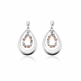 Clogau Tree Of Life Sterling Silver Drop Earrings