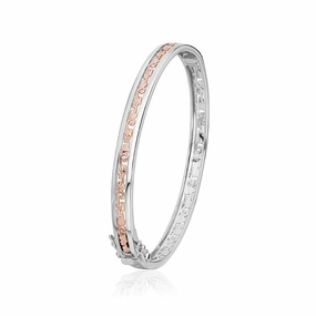 Clogau Tree of Life Sterling Silver Rose Gold Bangle
