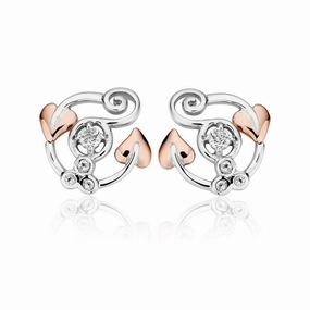 Clogau Tree of Life Sterling Silver Topaz Origin Stud Earrings D