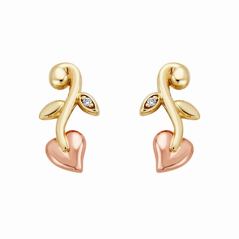 Clogau Vine Of Life 9ct Gold Diamond Drop Earrings