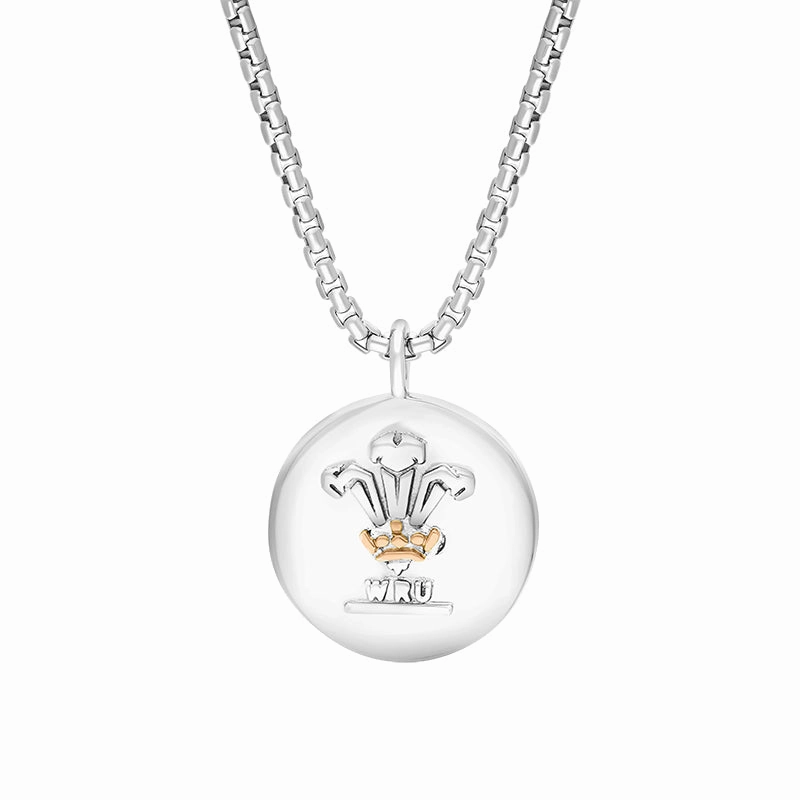 Clogau Welsh Rugby Union Welsh Dragon Sterling Silver Necklace