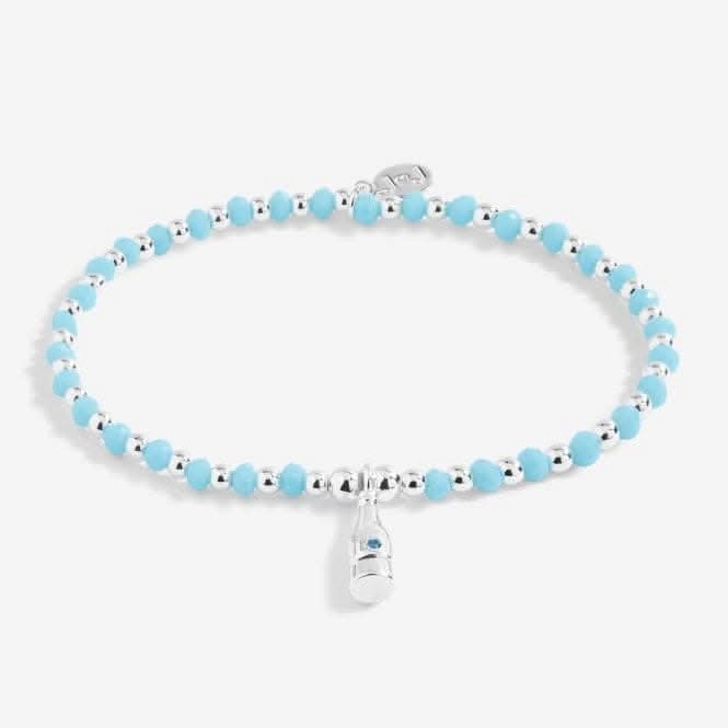 Colour Pop A Little Champagne Please! Silver 17.5cm Stretch Bracelet 5208
