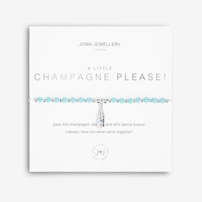 Colour Pop A Little Champagne Please! Silver 17.5cm Stretch Bracelet 5208