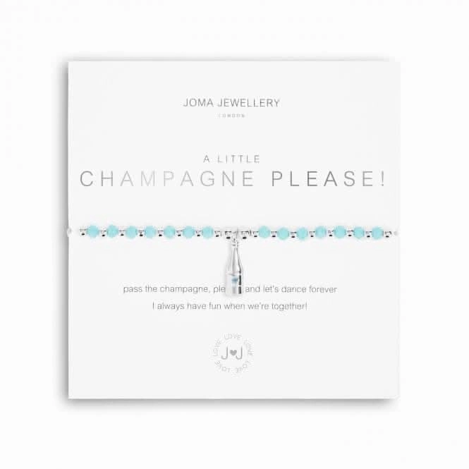 Colour Pop A Little Champagne Please! Silver 17.5cm Stretch Bracelet 5208
