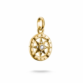Connect Charm compass Gold