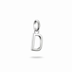 Connect Charm letter D Silver