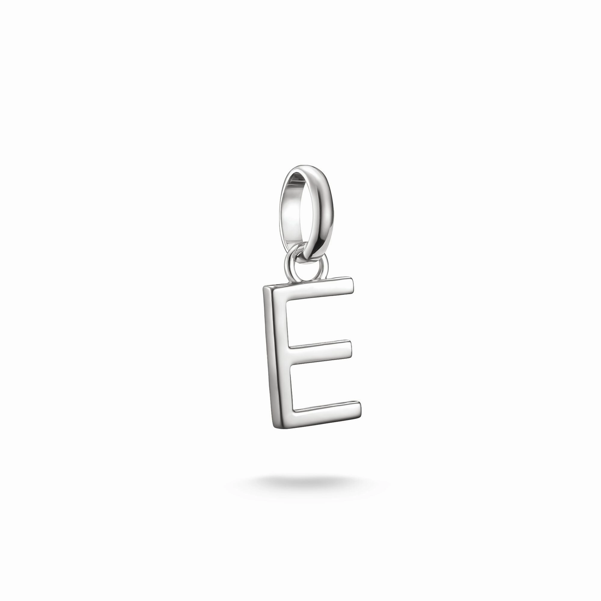 Connect Charm letter E Silver