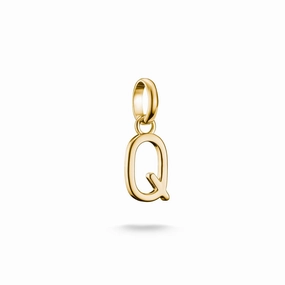 Connect Charm letter Q Gold
