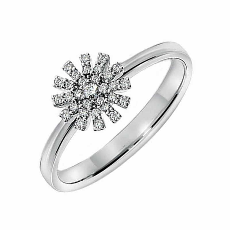 Damiani Margherita 18ct White Gold 0.16ct Diamond Ring