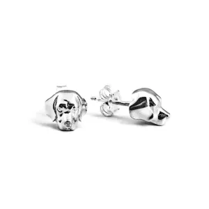 Dog Fever Sterling Silver Beagle Muzzle Earrings