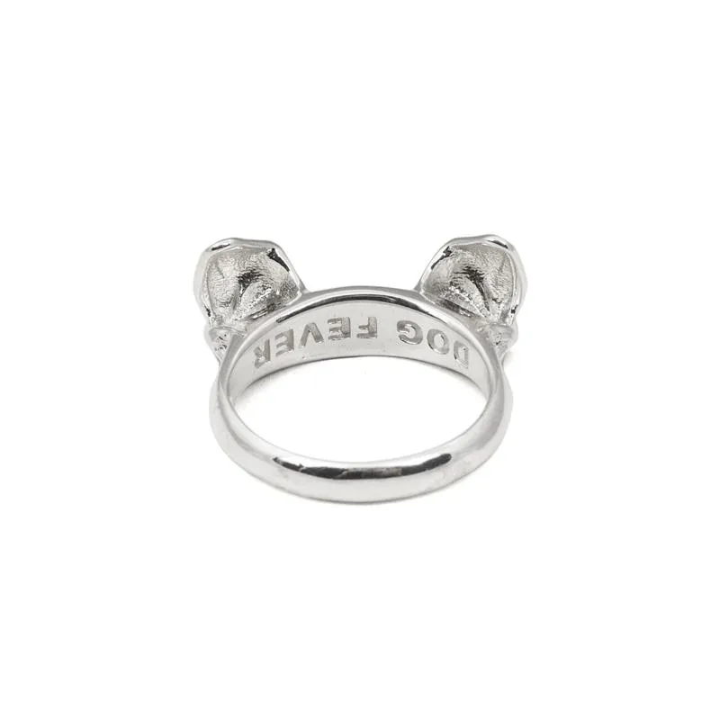 Dog Fever Sterling Silver Dog Ears Ring