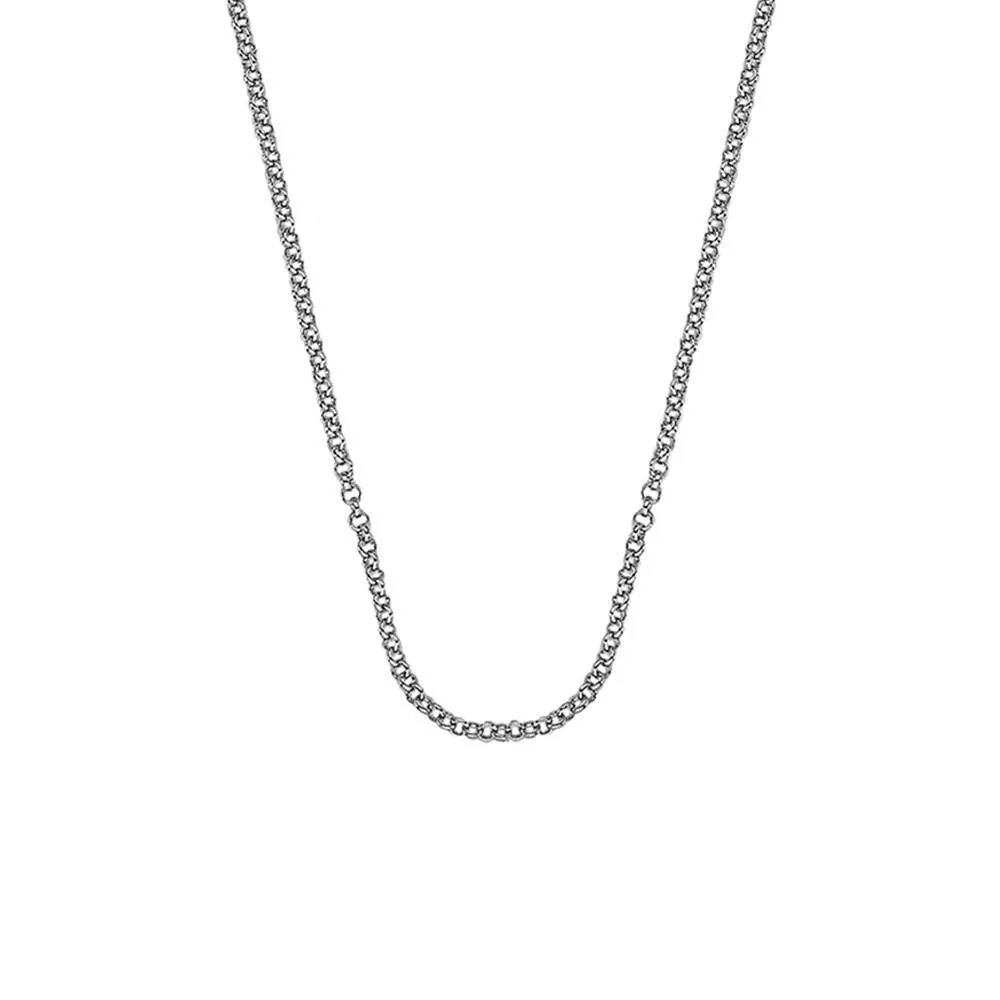 Emozioni Sterling Silver 30mm Belcher Necklace