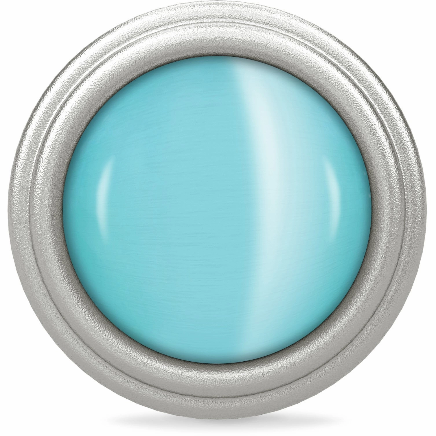 Endless Jewellery Charm Aqua Blue Love Dome Silver