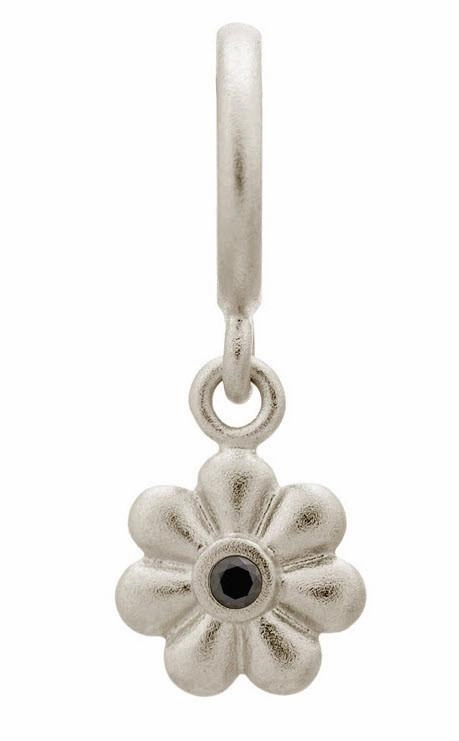 Endless Jewellery Charm Black Flower Dream Dot Silver
